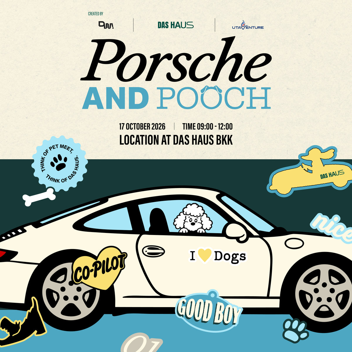 PORSCHE AND POOCH